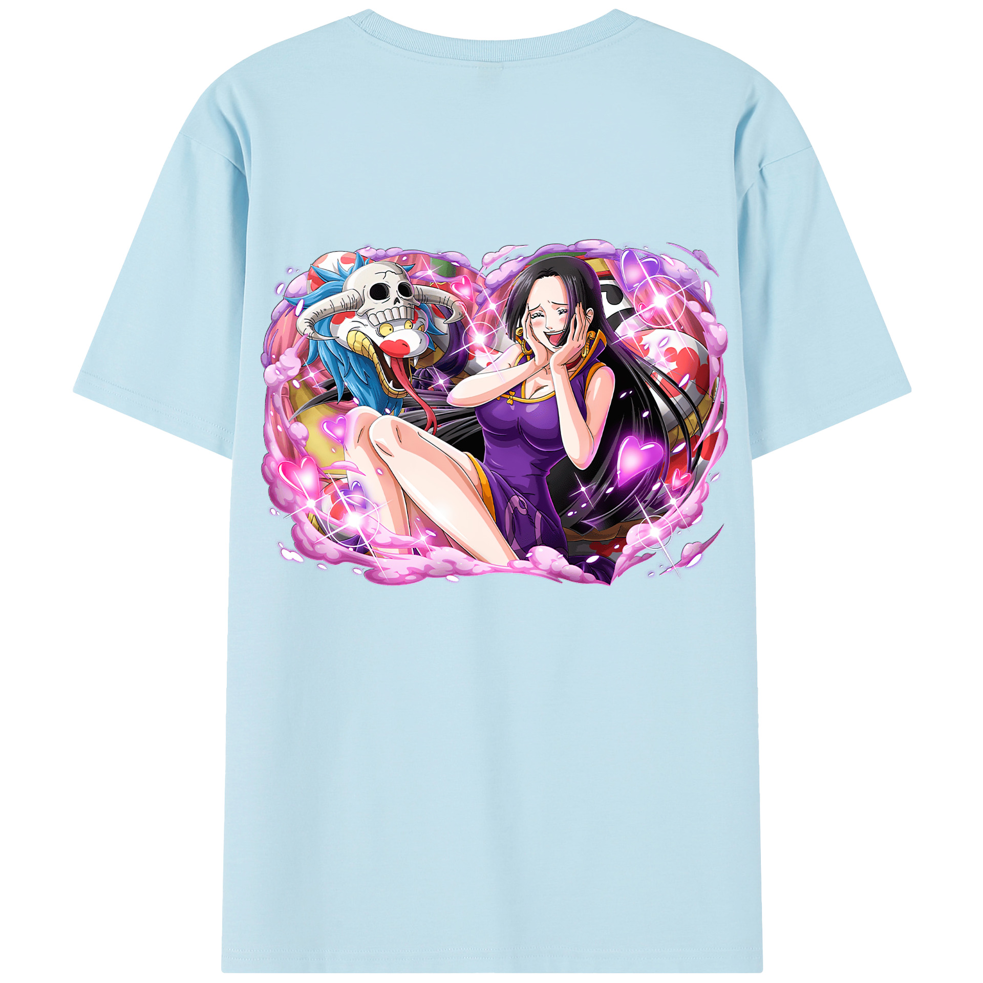 ワンピース ボア・ハンコック ONE PIECE Boa·Hancock 綿100％半袖Tシャツ（背面プリント）